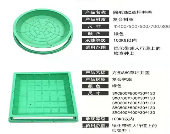 丁青树脂复合种植井盖展示
